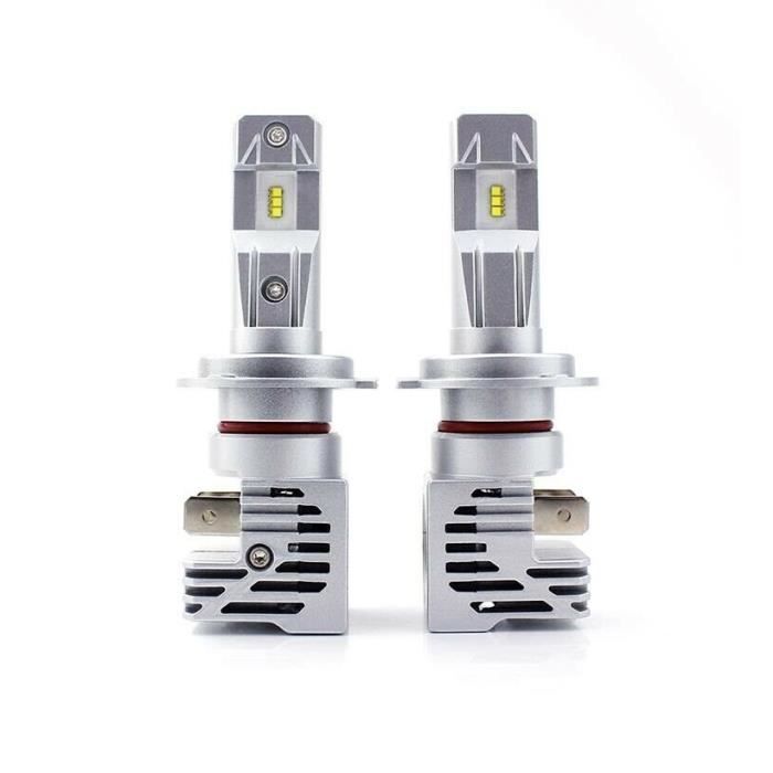 Ampoules LED H7 NIGHTEYE 6500K Blanc - 12000LM, Homologuées, IP68 - Paire Neuve