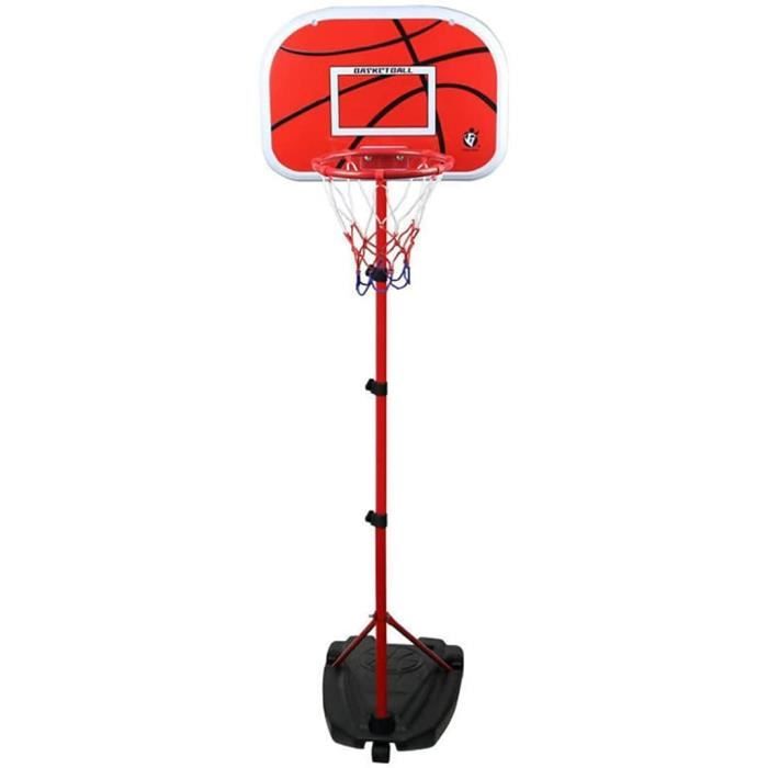 Panier De Basket-Ball Hauteur Réglable 225-305 Cm, Support De Basketball Mobile Avec Panneau Incassable De 112 Cm Panneau Pour Enfants Adultes 95026891