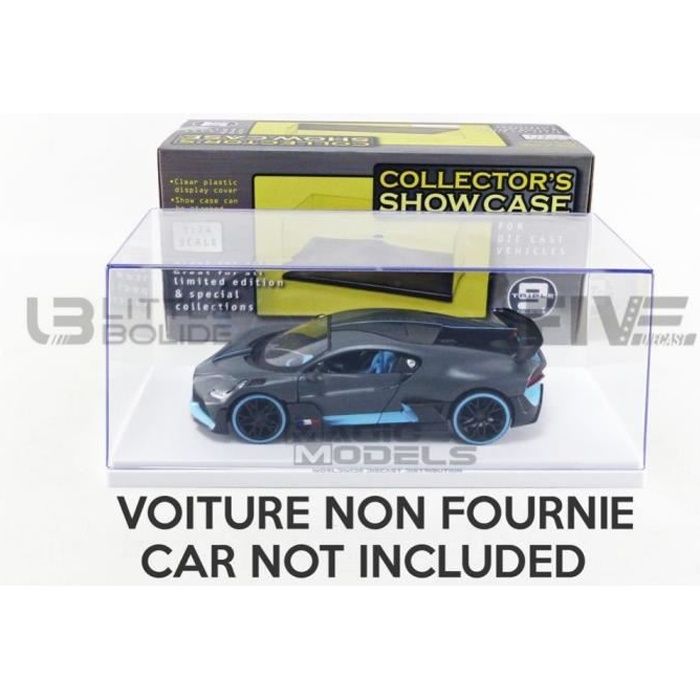Voiture Miniature de Collection - TRIPLE 9 1/24 - BOITE-VITRINE Show-Case 1/24th Socle Blanc - White - T9-249906