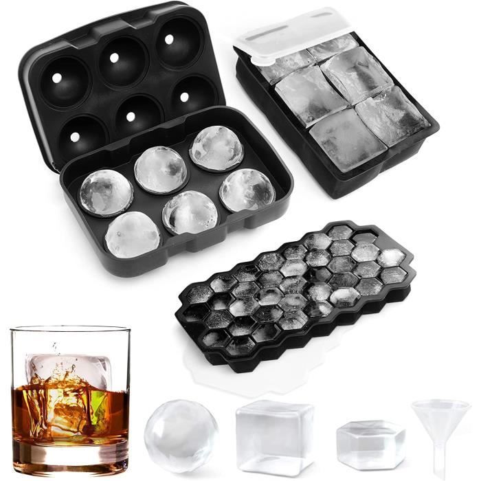 2 X Moules à Glaçons En Siliconen Avec Couvercle - Grand Moule à