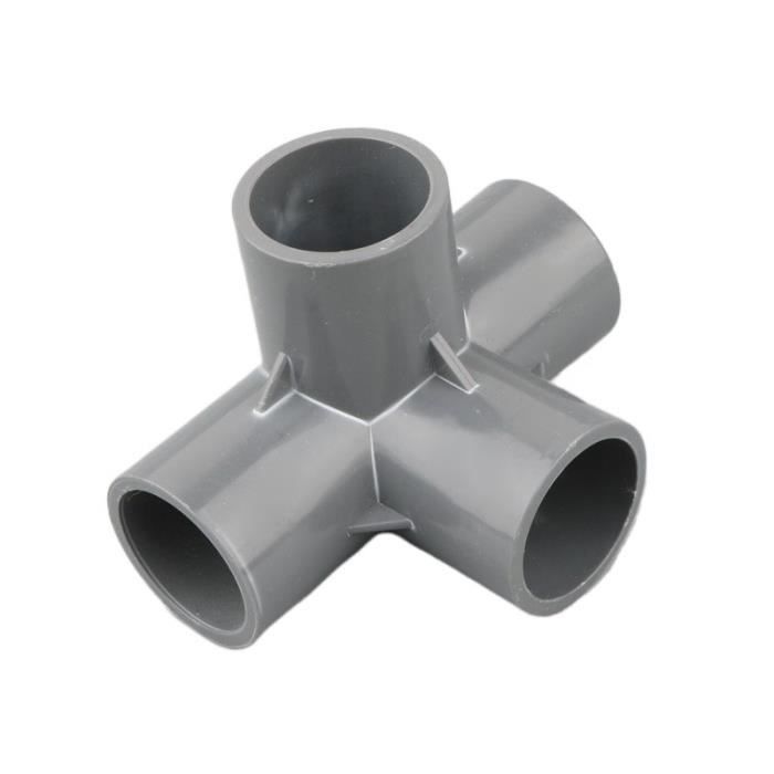 10 Pcs 20MM (1/2") Connecteur En T Cubique à 3 Voies PVC-U