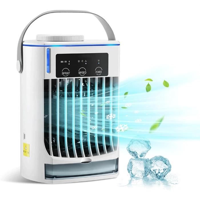 Rafraichisseur D'Air Silencieux | 3 Vitesses Réglables Clim Mobile Avec