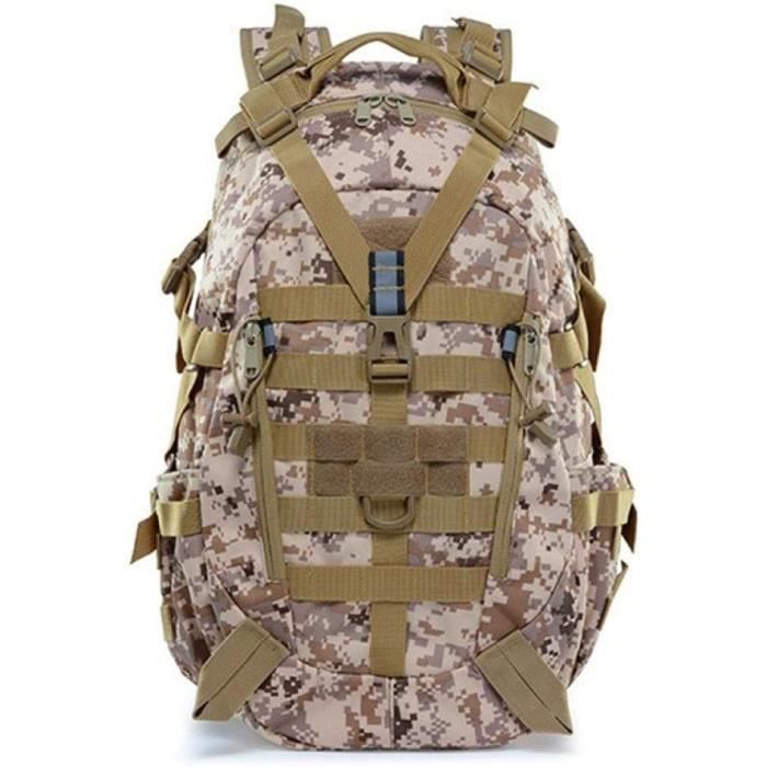 Sac à Dos Tactique Militaire 25 L - Tissu Oxford 800D, Neuf Pour Camping Randonnée Voyage