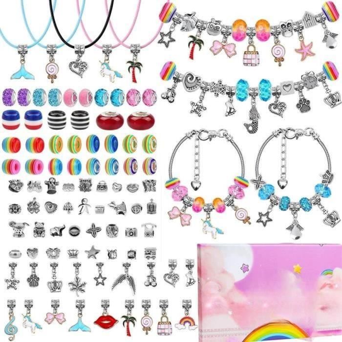 Relota 130Pcs Bijoux Enfants Fille, Cadeau Fille 5-13 Ans, Kit de