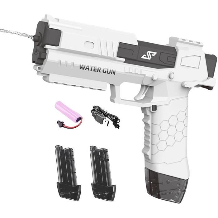 Pistolet à Eau électrique TOGETDREAM – 500 Ml, Portée 6 M, LED, Batterie 1200 MAh – Noir – Pour Adultes Et Ados