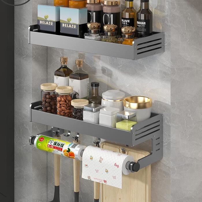 Étagère Murale à épices Sans Perçage - Étagère à épices Suspendue