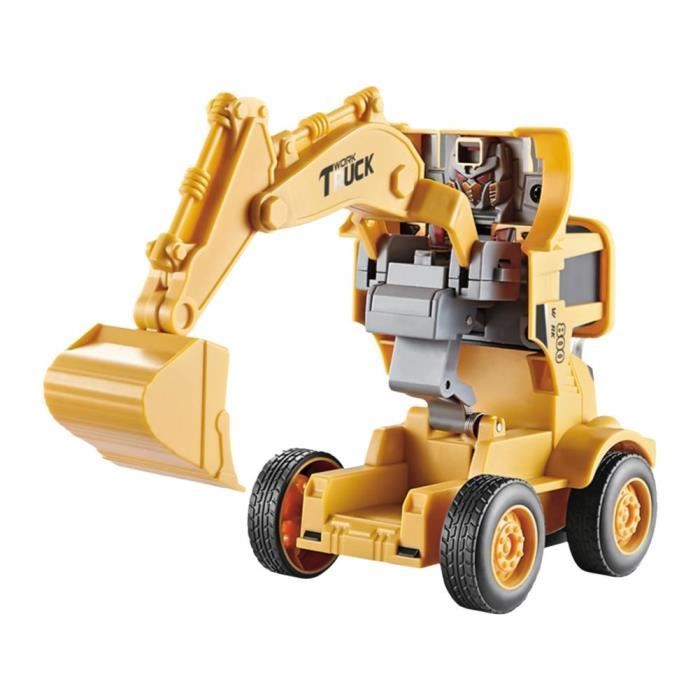 Excavatrice Télécommandée COIL 1:16 - Bulldozer RC, 2,4 GHz, Chaînes Caoutchouc, Lumières Et Sons, Pour Enfants 8+ (jaune)