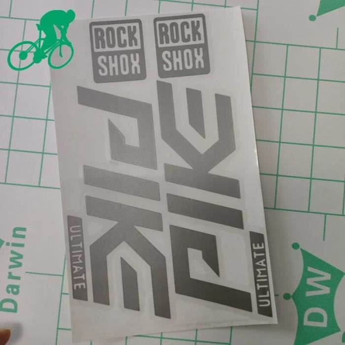 Autocollants Fourche Avant VTT Pour Fox Float 32 - Lot De 4 Stickers Jaunes Brillants - Neuf