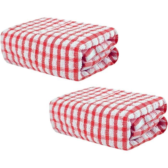 Rouge/Jaune Pooja Chiffon 100% Pure Coton pour Religieux Fins Lot De 2