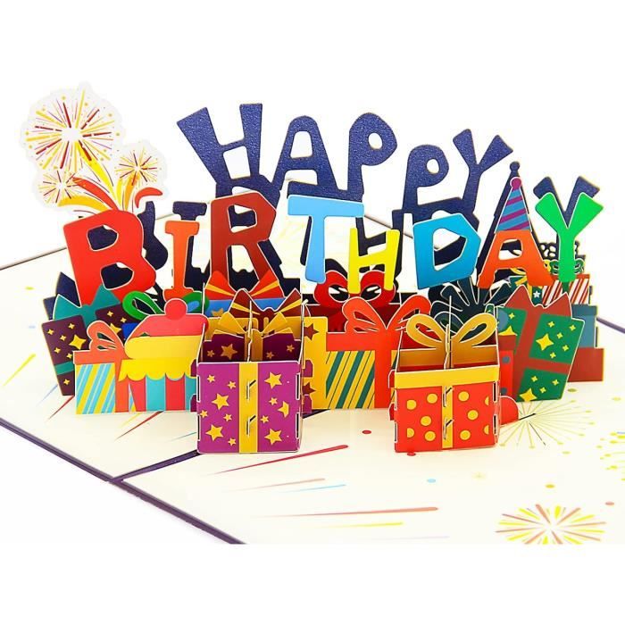 Carte Illicado LINPopUp®, POP UP 3D Carte De Voeux ; Carte D'anniversaire 30ème Carte-cadeau Amazon