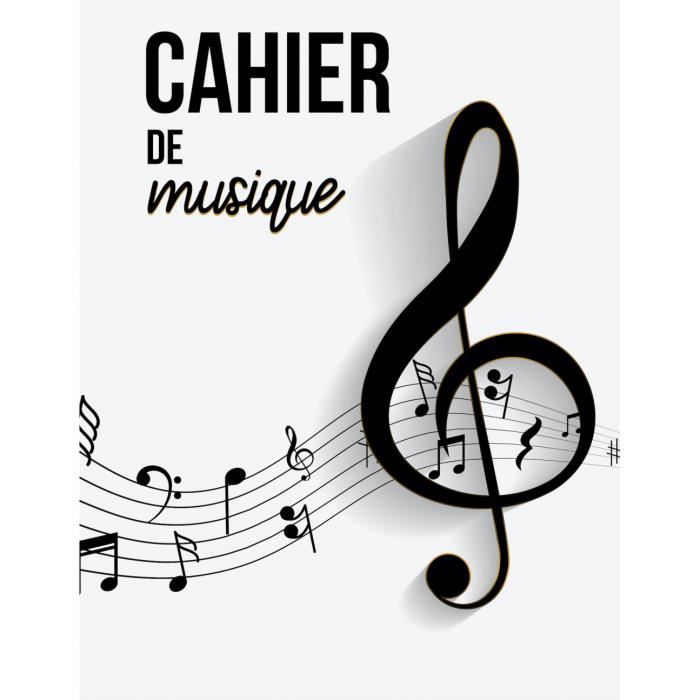 Pages De Garde Cahier De Musique Cahier de musique: cahier de partitions avec 12 portées par page