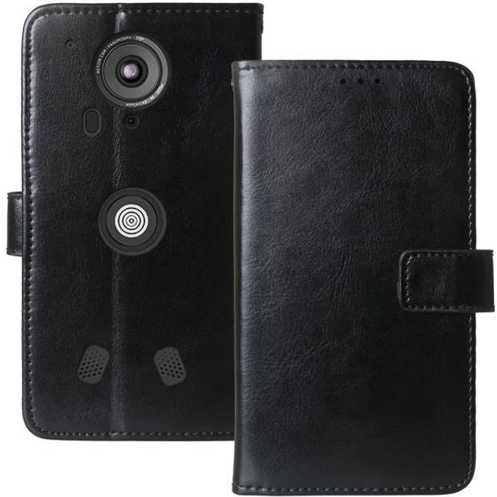 Étui portefeuille en cuir pour iPhone 7 Plus/8 Plus, avec 3 fentes, fonction support et