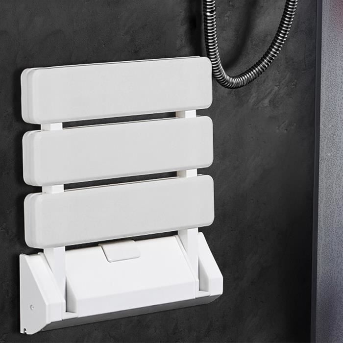 Siège De Salle De Bain Pliable, Chaise De Siège De Douche Mural Durable