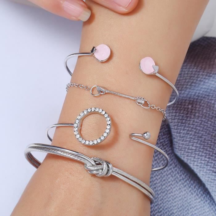 Bracelet One Piece 3 Pièces - Cuir Et Alliage Style Jolly Roger | Cadeau Anime Unisexe