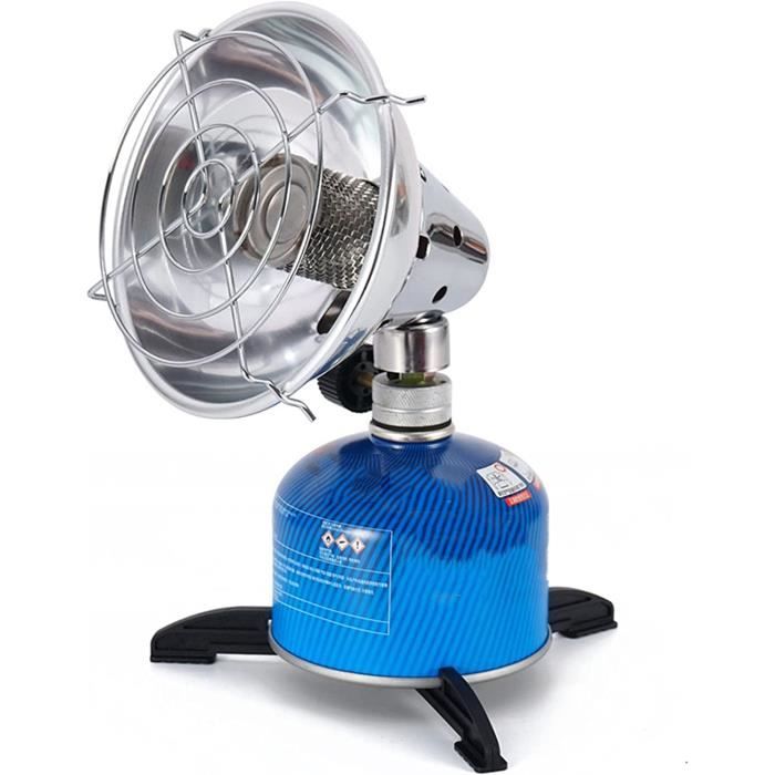 Mini Chauffage De Camping En Acier Inox - À Poser Sur Un Réchaud à Gaz - Diffusion De Chaleur 360° - Pour Tente Et Extérieur