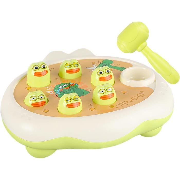 Jeu De Frappe Des Taupes Éducatif BCOATH Avec Marteau - Jouet Interactif Pour Enfants Garçons Et Filles, Développement Coordination Œil-Main