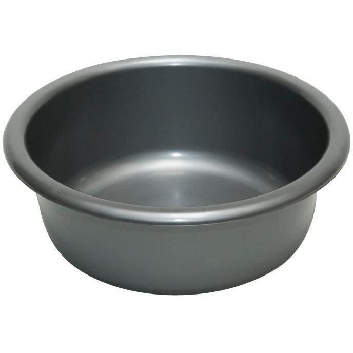 ALUMINIUM ET PLASTIQUE - Cuvette ronde Ø28cm 4l Silver