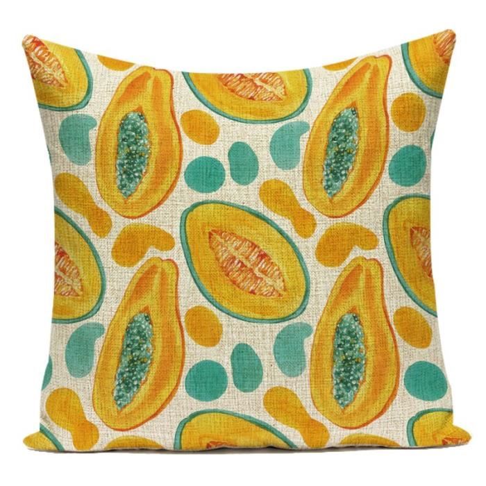 Coussin Décoratif Pastèque En Peluche - Housse Amovible Lavable, Accessoire Ludique Pour Chambre, Salon, Cadeau Original