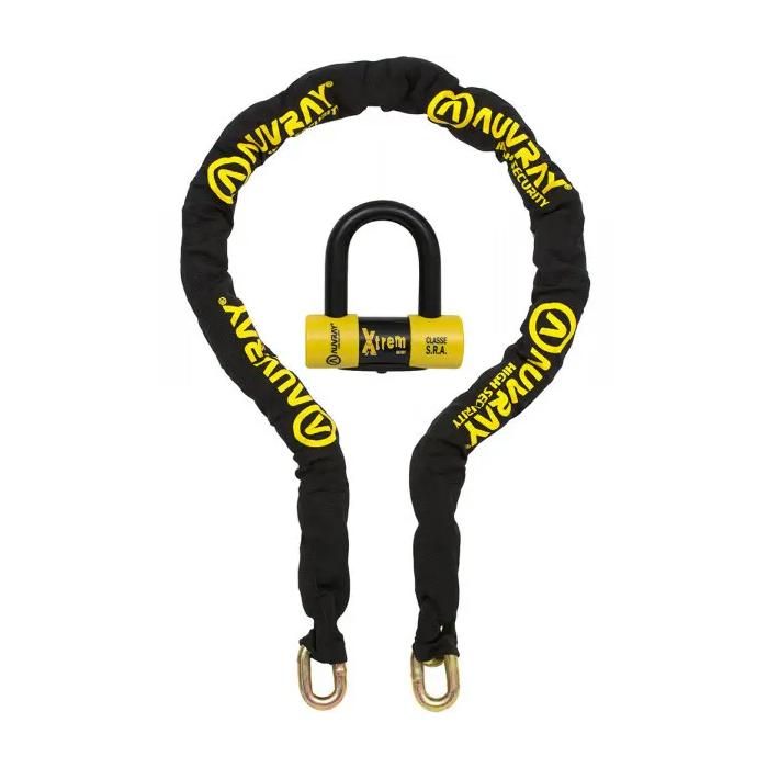 Bloque Disque Mini U 1010 Top Block + Chaîne Lasso 120cm Classé SRA