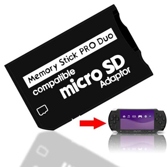 Adaptateur micro SD vers carte mémoire, pour PSP, duo pro, [25685DF]