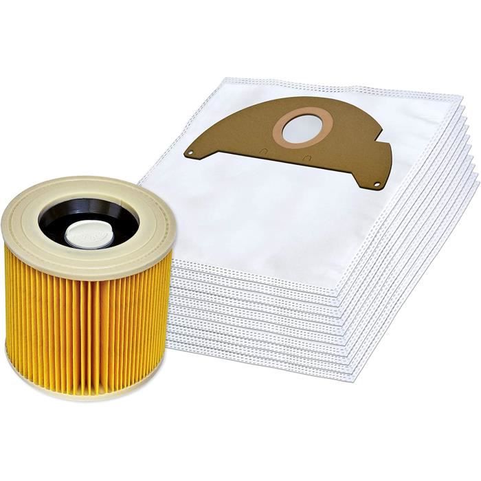 KFI 222 6.904-332.0 Lotto di 15 sacchetti per aspirapolvere compatibili con i sacchetti per aspirapolvere Kärcher WD 2, MV 2, WD 2.200 a WD 2.550 | Leroy Merlin