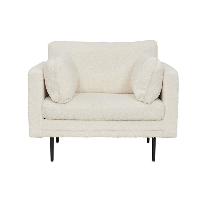 Boom Fauteuil tissu Teddy blanc. Boom Fauteuil tissu Teddy blanc.