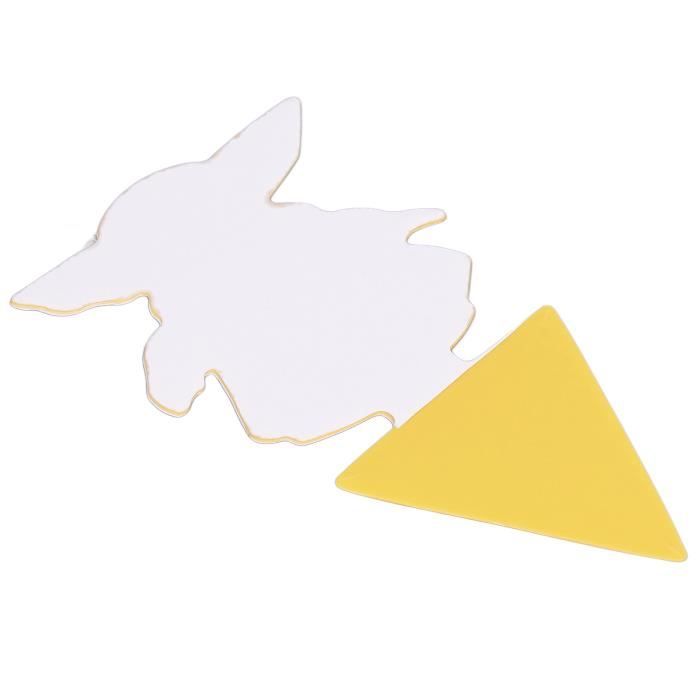 Pièges à Insectes GeekerChip - 50 Stickers Jaunes Collants, 5 Formes, Imperméables Et Non Toxiques