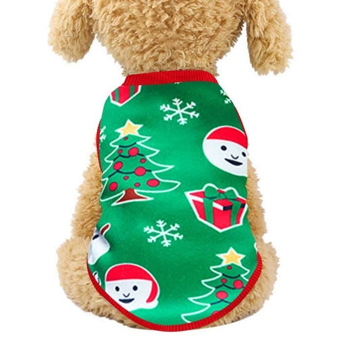 Manteau,Déguisement de noel pour chien vêtements pour petits chiens
