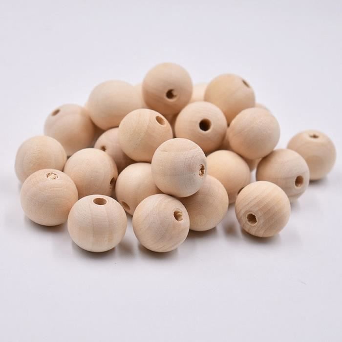 200 Perles Rondes En Bois De Santal 8mm - Artisanat, Bijoux, Décoration, Naturel