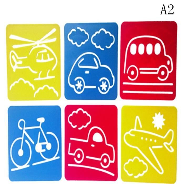 Dessin - Graphisme,Pochoir de dessin coloré pour enfants,outil d ...