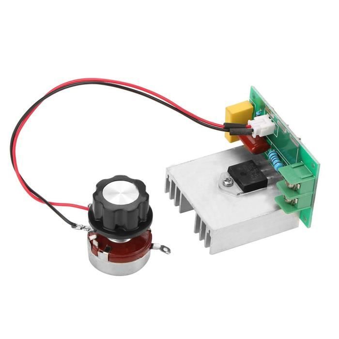 Variateur De Puissance électronique 2600 W - Régulateur De Puissance - Régulateur De Vitesse - Régulateur De Tension Pour Ventilateur - Ventilateur De Plafond - Meuleuse D'angle - Scie Circulaire