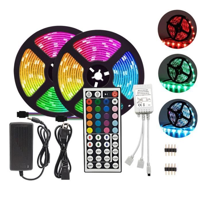 Bande lumineuse LED RGB SMD 5050 12V DC 51015M ruban de lumière avec ...