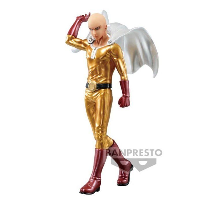 Figurine Dxf Premium Figure One punch Man Saitama Metalic Color
