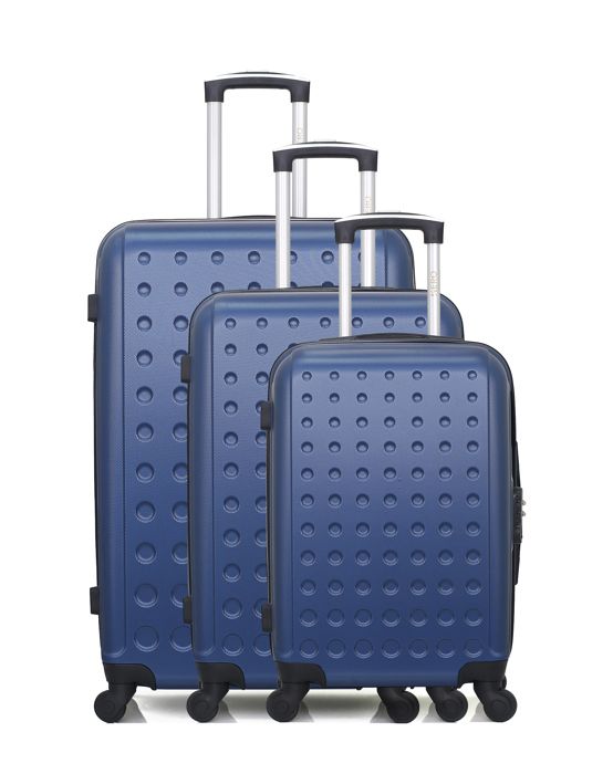 Set De 3 Valises BONNLO (75cm, 63cm, 52cm) - ABS Résistant, Roues 360°, Idéal Voyage, Déménagement, Cabine Et Soute