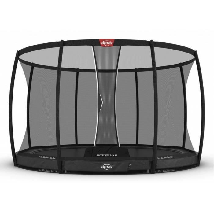 BERG Trampoline Elite InGround 430 Grey + Safety Net DLX XL