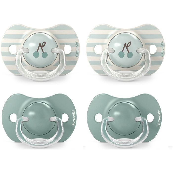2 Lots de 2 sucettes symétriques - SUAVINEX - Birdies - SX Pro - 18 mois et plus - Vert