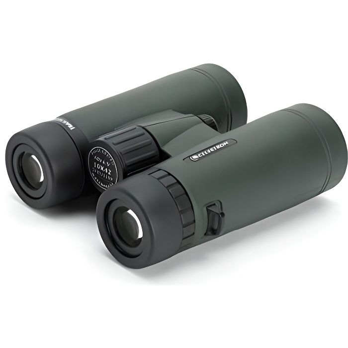 Jumelles TrailSeeker 10X42 - Celestron - Noir/Olive - Adaptateur pour trépied intégré