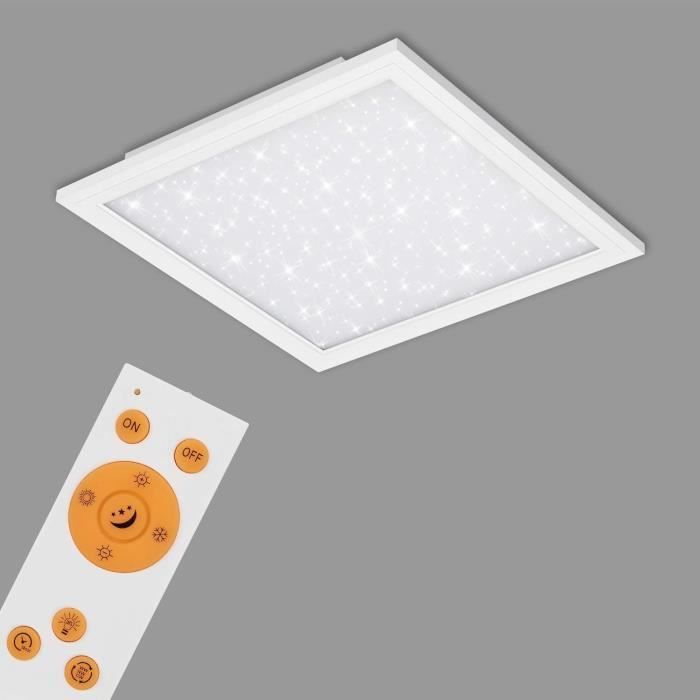 Plafonnier LED Étoiles Scintillantes - Effet Ciel Étoilé, 12W, 1200lm, Blanc Neutre, Ø280mm
