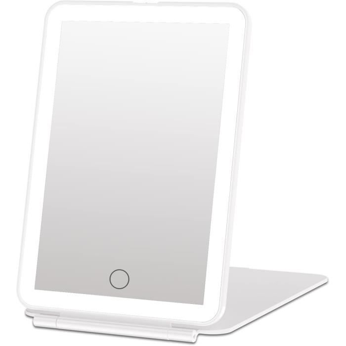 Miroir Maquillage Lumineux Led Rechargeable Avec Grossissements 5X - 7X