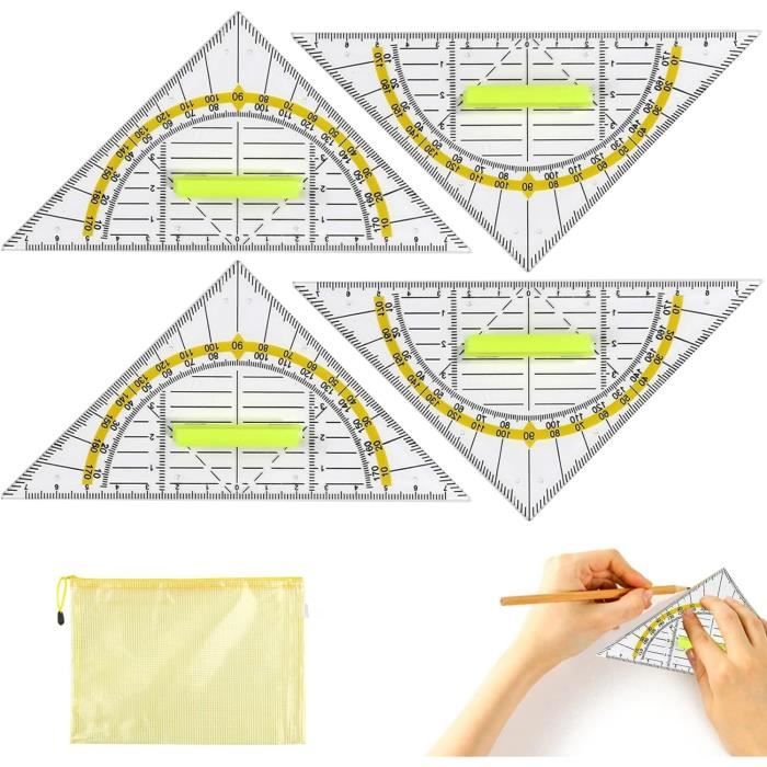 Equerre Ecole Rapporteur, Géométrie Plastique, Geometrie Triangle ...