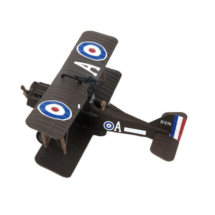 Maquette Avion De Chasse DuskHaven – Métal Moulé Sous Pression – Hélice Rotative – 18,5 X 17 Cm – Idéal Collection Ou Décoration