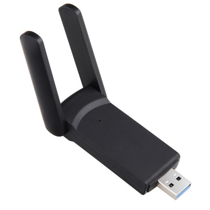 Adaptateur réseau sans fil double bande Adaptateur WiFi USB 1300M ...
