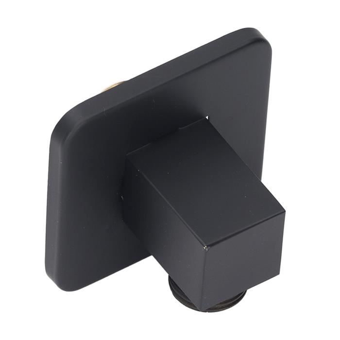 Support Réglable Pour Pommeau De Douche – Compatible Tuyaux Carrés 30x18 Mm, Design Moderne (noir)