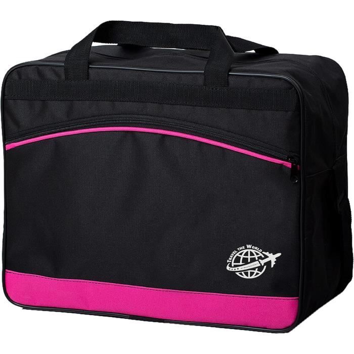 Sac De Voyage Bambiniwelt Ryanair Wizzair 40 X 20 X 25 Cm 40 X 30 X 20 Cm, NoirRose, Groß