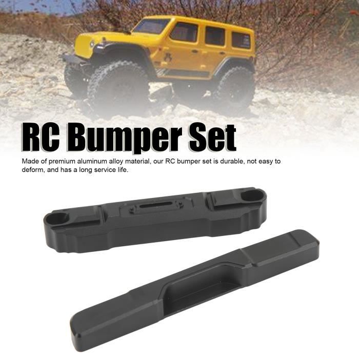 INJORA – Pare-chocs Avant Et Arrière En Aluminium CNC, Avec Double échappement, Pour Mise à Niveau 1/18 RC Crawler TRX4M High Trail F150 (4M-95