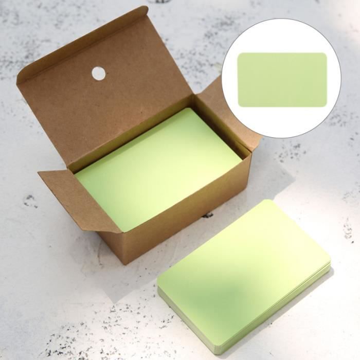 6pcs Blank Graffiti Cards Papier Cartes Mémo Papier Étudiant Note Cards