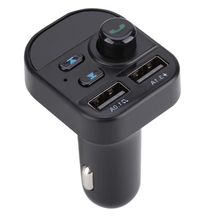 Émetteur FM Bluetooth Pour Voiture Kanoauo - Adaptateur Allume-Cigare, Chargeur USB Double Port, Transmission Audio Sans Fil MP3, Réduction De Bruit - 3