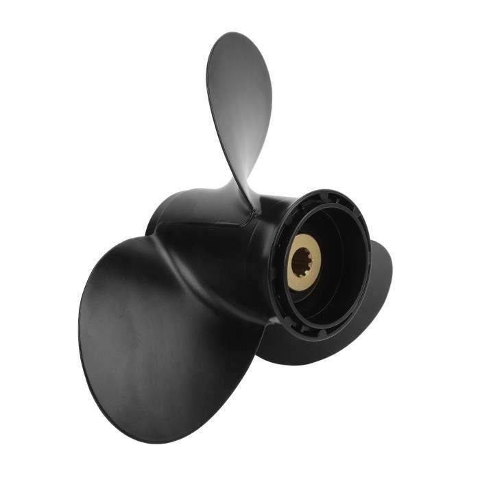 Hélice Moteur Hors-bord Hangkai 3,5 Ch - 3 Lames Aluminium - Diamètre 7 1/4 Pouces