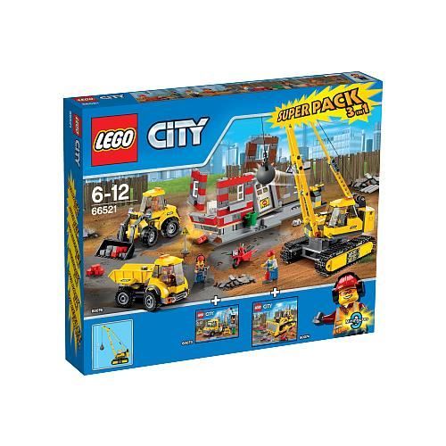 Lego City Super Pack 3 en 1 Demolition 66521 Cdiscount Jeux