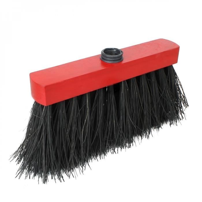 Balai Extérieur Piassava Janett – Poils Naturels Robustes – Manche Blanc – Pour Terrasses, Jardins, Allées - 13